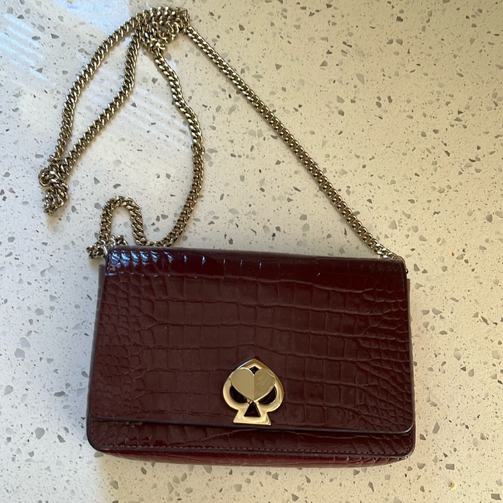Kate spade Romy Croc-embossed Chain Wallet - Picture 5 of 11